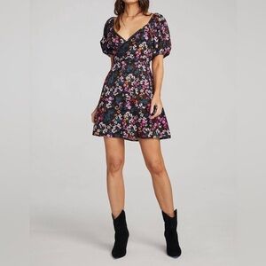 Saltwater Luxe Bria Floral Mini Dress Womens Size S